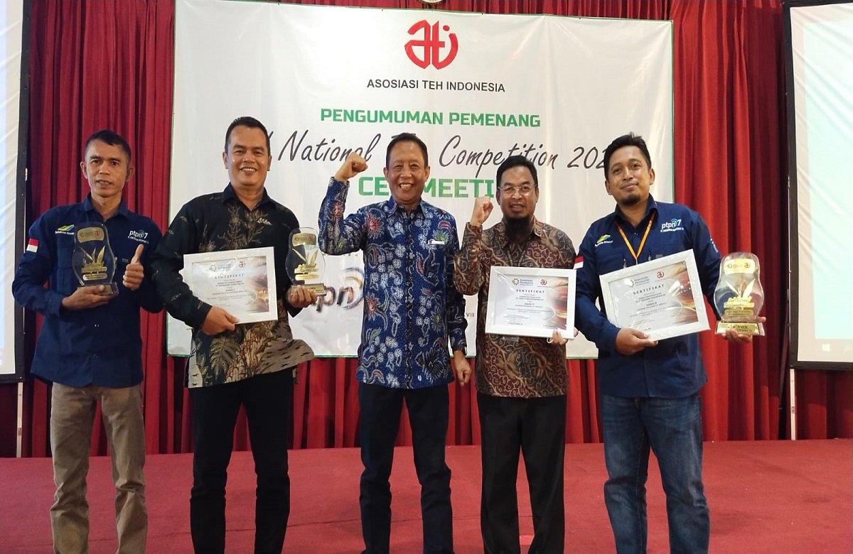 Teh PTPN VII Raih Tiga Penghargaan Asosiasi Teh Indonesia